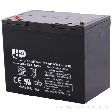 Sealed Lead Acid Battery 12V 75ah for Control Equipment